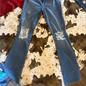 ✨❗️American Eagle Outfitters Distressed Bootcut Jeans 4 regular👖 🤩